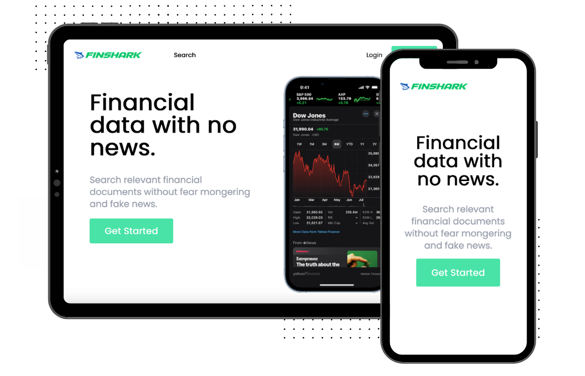 FinShark finance app preview